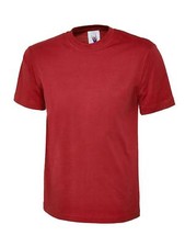 UNEEK Classic T-Shirt Plain Unisex Crew Neck 100% Cotton Mens Tee Top UC301