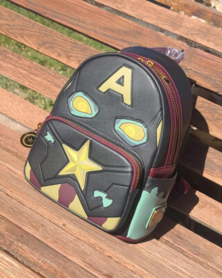 NWT Loungefly Marvel What If? Zombie Captain America Glow In the Dark Backpack