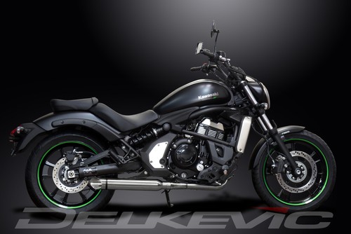 "Silenciador de corte barra de escape completo 16" acero inoxidable" Kawasaki Vulcan S 650 2022-2024 - Imagen 4 de 5