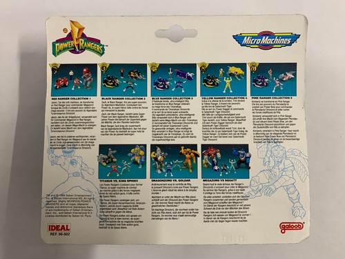 MICRO MACHINES POWER RANGERS Blue Ranger - Galoob 1994 Neuf New EUR 30