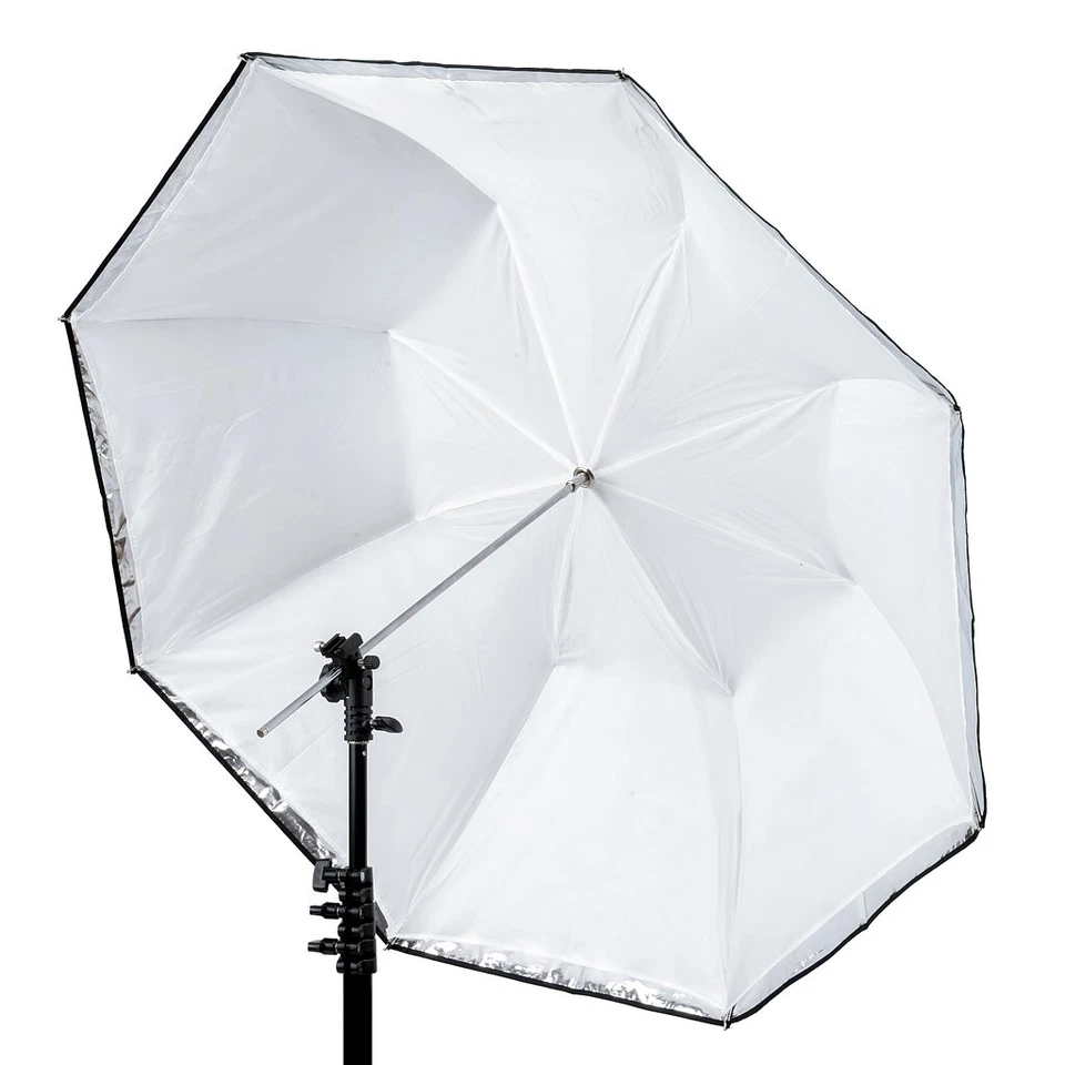 Paraguas Lastolite LL LU3223F doble 72 cm (negro/plata/blanco) Foto 2 de 4