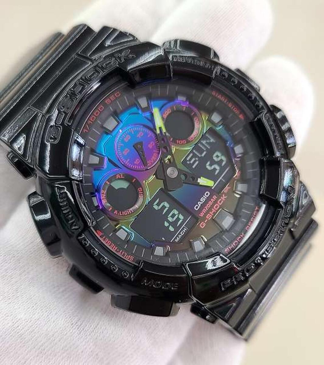 CASIO G-SHOCK VIRTUAL RAINBOW: GAMER GA-100RGB-1AJF N-47B6 CASIO G-SHOCK VIRTUAL RAINBOW: GAMER GA-100RGB-1AJF N-47B6