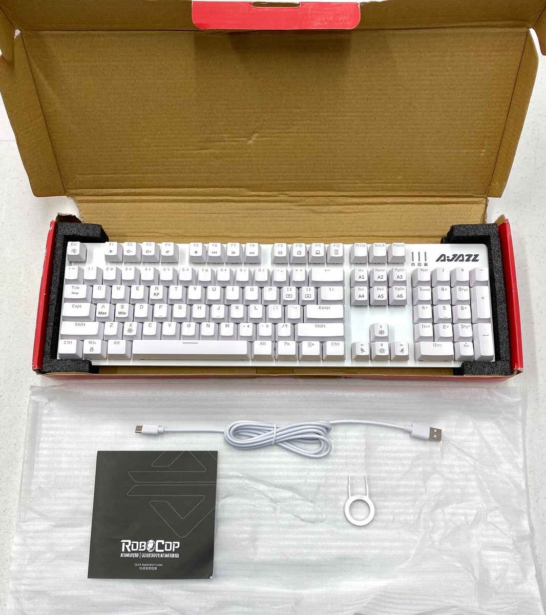 NEW Ajazz Robocop N-Keys Rollover Mechanical Gaming Keyboard 104