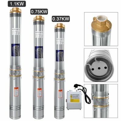 4" Zoll Tiefbrunnenpumpe Tauchpumpe Brunnenpumpe ...
