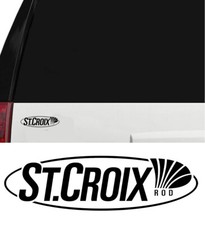St. Croix Fishing Rods Hunting/Outdoor Sports Vinyl Decal Sticker Matte Black