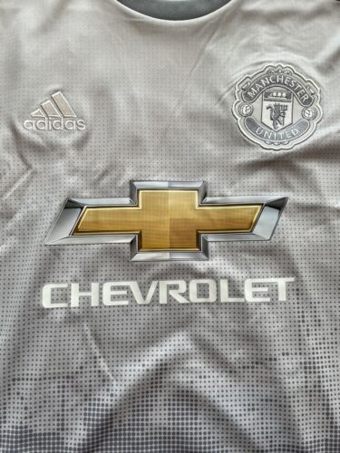 2017/18 Manchester United Third 3rd Jersey Small Adidas Long Sleeve NEW