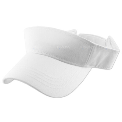 Visor Sun Plain Hat Sports Cap Colors Golf Tennis Beach Adjustable Summer VS