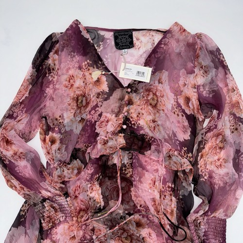 Johnny Was Carina Silk Maxi Dress Long Sleeve Floral Multi XL ;NWT$445 - Picture 12 of 20