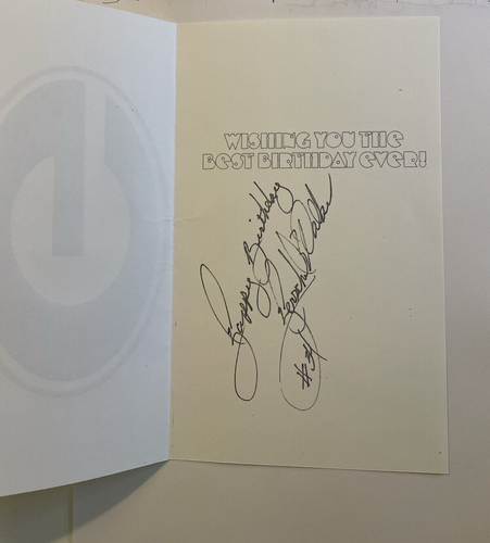Herschel Walker BIRTHDAY CARD SIGNED REPRINT FROM THE ORIGINAL - Picture 2 of 4