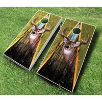 Deer Tournament Cornhole Set, Brown & Black Bags, 1 on sale Deer Tournament Cornhole Set, Brown & Black Bags, 1 on sale