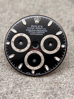 ORIGINAL ROLEX DAYTONA COSMOGRAPH 116520 SCHWARZ BLACK 4130 ZIFFERBLATT DIAL