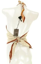 GUCCI Women's 'Nadrien' Top Orange Silk Sz S 134615 - Image 4 of 4