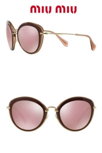 MIU MIU 57T NOIR MU57TS Cut Out Pale Gold Black Enamel Cat  display picture 2