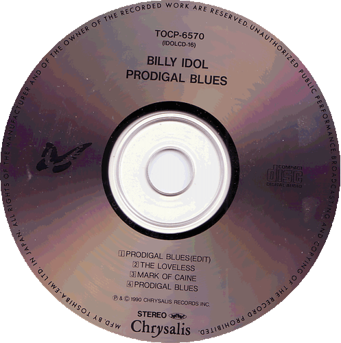 BILLY IDOL - 5" - MAXI CD - PRODIGAL BLUES - SAMMLUNGSAUFLÖSUNG (06) - Bild 14 von 16