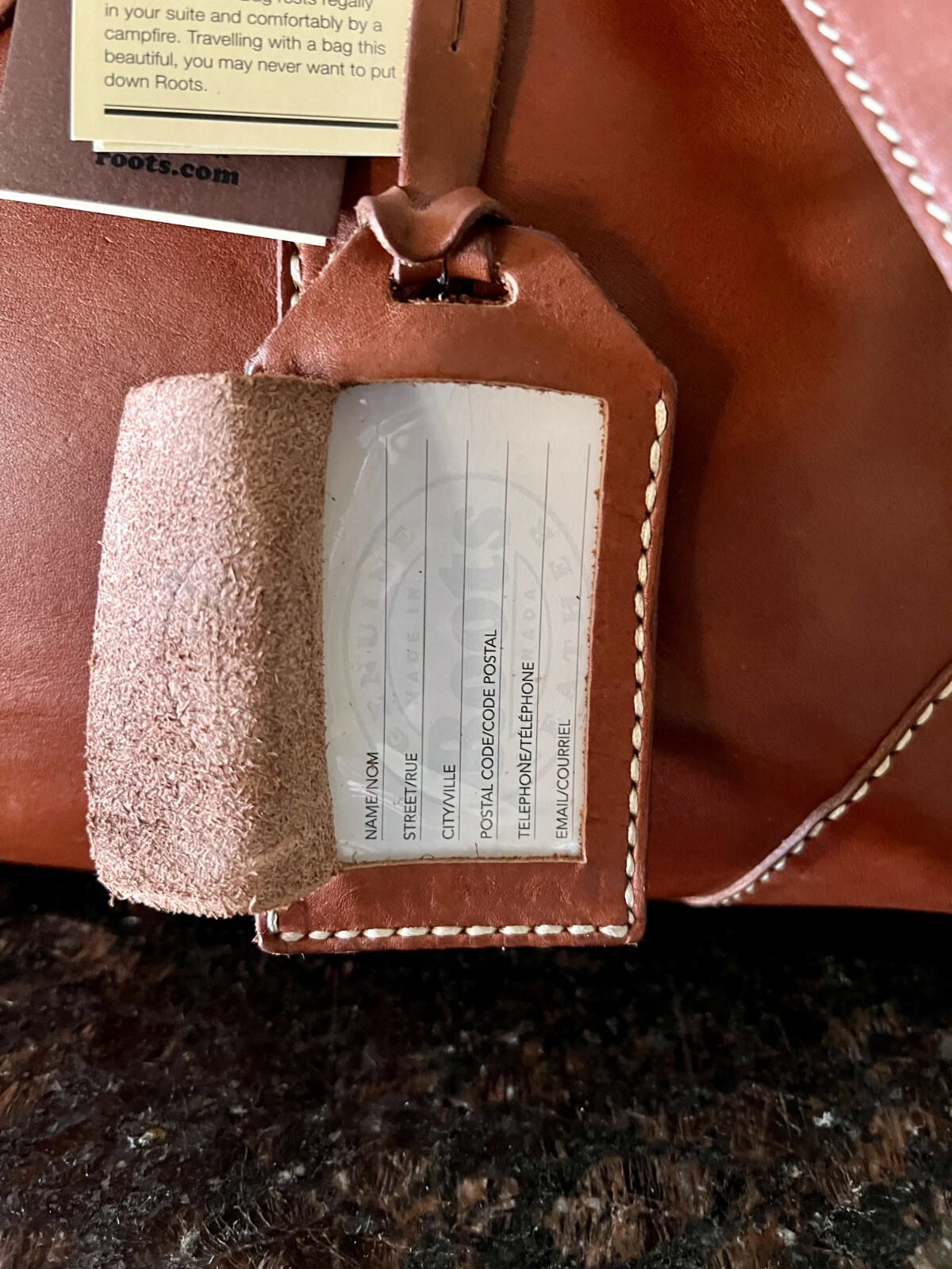 Roots Horween 100 Leather Duffle Bag, Banff, Medium,… Gem