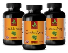 candida relief - CANDIDA AWAY 1275mg - body detox cleanse - 3 Bottles