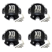 4 Xd Series Satin Black Wheel Center Hub Caps For 6lug Xd833 Recoil Xd840 Spy Ii 4 Xd Series Satin Black Wheel Center Hub Caps For 6lug Xd833 Recoil Xd840 Spy Ii
