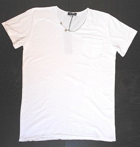 t shirt bianca scollo v