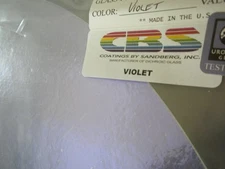 Dichroic Glass:CBS 96 COE Violet on Flat Clear- 3"Sq