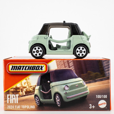 2024 Matchbox Power Grabs #100 2024 Fiat Topolino GREEN | 2025 BOX ART | FSB