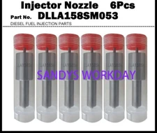 for ISUZU Forward 6HH1 6HH1N 6Pcs Fuel Injector Nozzle 105025-0530 DLLA158SM053