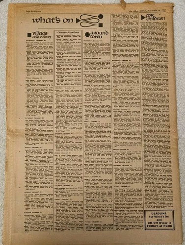 The Village Voice November 28, 1968 Lower East Side Battles - Picture 2 of 3