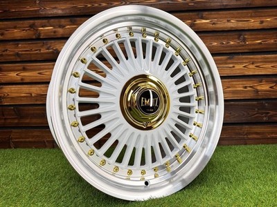 4X R17'' 5X100/5X114.3 Emitz Style White Diamond Cut ET20 Wheels: Fits Honda, VW