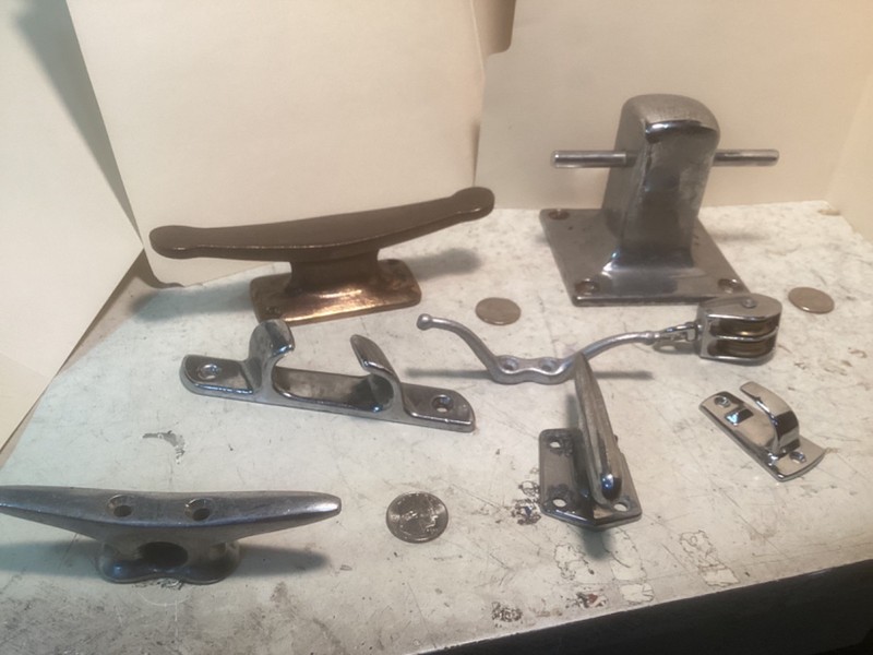 marine cleat collection and pulley