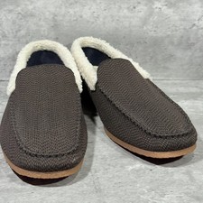 Rothy's The Men's Slipper Brown Sherpa Lined Slip On Men's Size 10