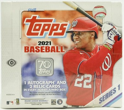 2021 TOPPS SERIES 1 BASEBALL HOBBY JUMBO BOX