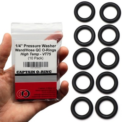 Power Pressure Washer ORings for 1/4'' Quick Coupler, High Temperature Viton ...