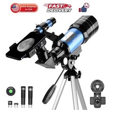 70/300 Portable Telescopes with Tabletop Tripod 2 Eyepieces for Kids and Astr...