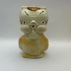 Vtg SHAWNEE Ceramic Pottery Bird Jug Pitcher Rooster Chicken MCM USA Gold Yellow