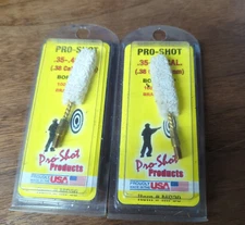 (2) Pro-Shot MP38 Bore Mop 35-40 Cal Cleaning Swab