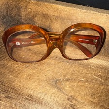 Christian Dior Eyeglasses Amber Oversized Germany Vintage Authentic -