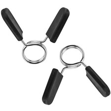 Barbell Clamps Dumbbell Spring Clip Circlip Collars 1 Inch Weight Bars Clips ...