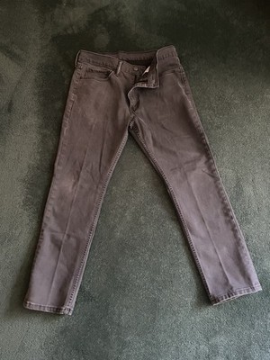 Levi's 511 Jeans Men's 36x30 Slim Straight Charcoal Gray Denim Casual Jeans