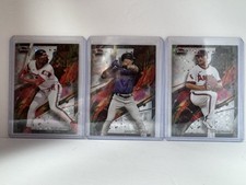 2024 Topps Finest X-Fractor Lot (3) Jimenez, Doyle (Base), Detmers