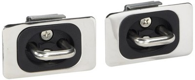 Bull Ring Flush Fit Retractable Truck Bed Tie Down Anchors, Stainless Steel, ...