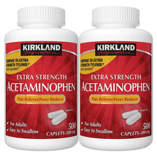 Extra Strength Acetaminophen 500mg 1000 Count Compare to Tylenol Exp 08/27