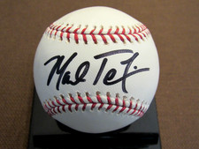 MARK TEIXEIRA 2009 WSC NY YANKEES RANGERS SIGNED AUTO OML BASEBALL JSA BEAUTY