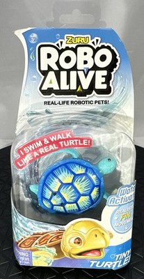 Zuro Robo Alive Real Life Robotic Pet Water Activated Swims Tiny Turtle