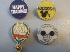Disney Pins-Group of 4 different Pins - Pins about Pin Trading