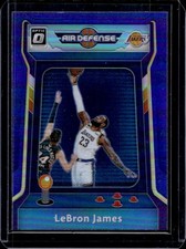2020-21 Panini Donruss Optic LeBron James Air Defense Purple #3 Lakers