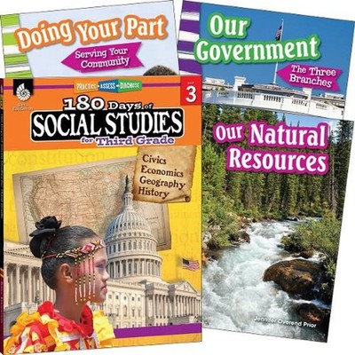 Learn-at-Home: Social Studies Bundle Grade 3: 4-Book Set by Multiple Authors Pap
