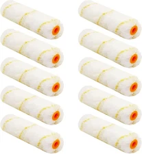 10 Pieces Paint Roller Cover, 6 inch Microfiber Roller Covers, Washable Covers f