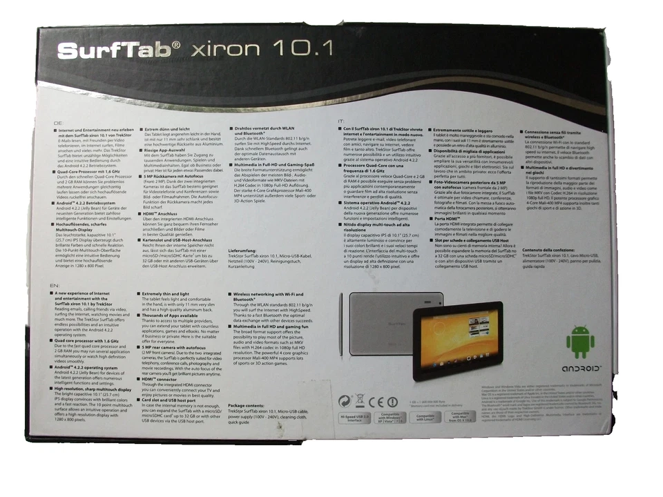 Trekstor - Surftab xiron 10,1 - Modell ST10416 - gebraucht - in OVP - Bild 2 von 4