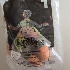 McDonald's Disney The Country Bears Beary Barrinson Plush Toy 1 2002 Sealed 