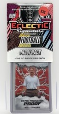 2025 Leaf Eclectic Bill Cowher Flash Red # 1/1 Pre Production Proof Steelers