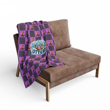 Otter checkerboard pattern Blanket | Arctic Fleece Blanket